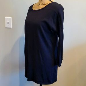 BUTTONS! Simply Noelle Black Sweater Size S/M